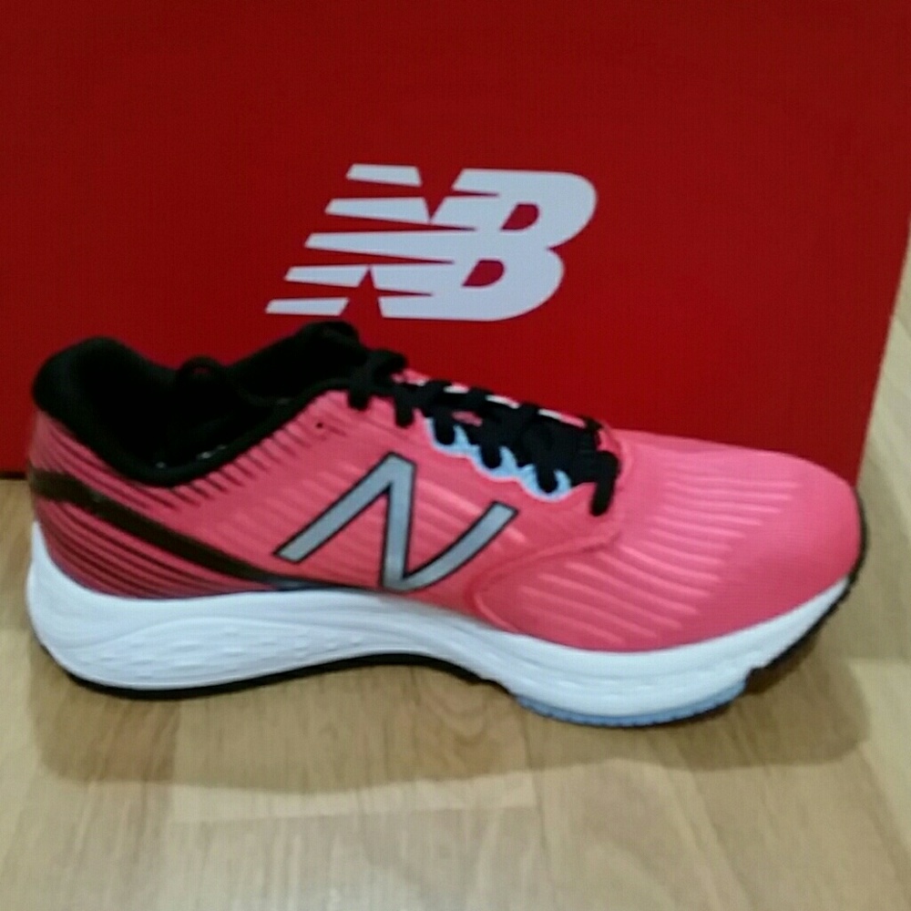 New Balance Pink and Black Athletic Shoes